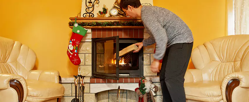 Rusted Metal Fireplace Restoration in Brampton, Ontario